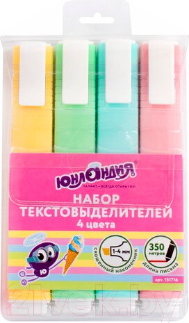 Изображение товара Набор маркеров Юнландия Colorstar Pastel / 151716 (4шт)