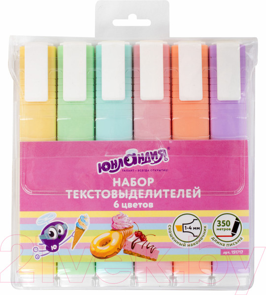 Изображение товара Набор маркеров Юнландия Colorstar Pastel / 151717 (6шт)