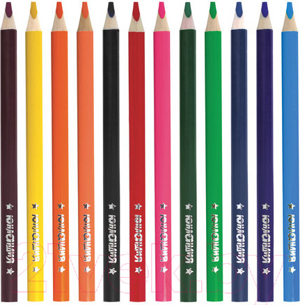 Изображение товара Набор цветных карандашей Юнландия Сказочный мир / 181370 (12цв)