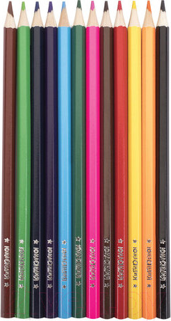 Изображение товара Набор цветных карандашей Юнландия Мир животных / 181374 (12цв)