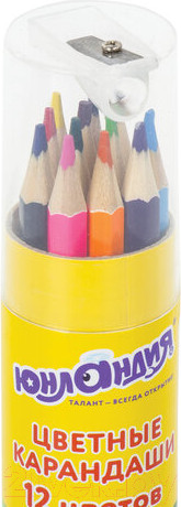 Изображение товара Набор цветных карандашей Юнландия Мир животных / 181374 (12цв)