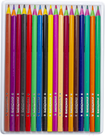 Изображение товара Набор цветных карандашей Юнландия Карнавал / 181685 (18цв)