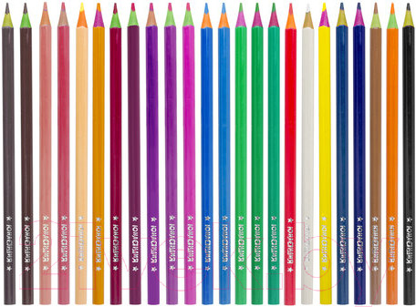 Изображение товара Набор цветных карандашей Юнландия Карнавал / 181686 (24цв)