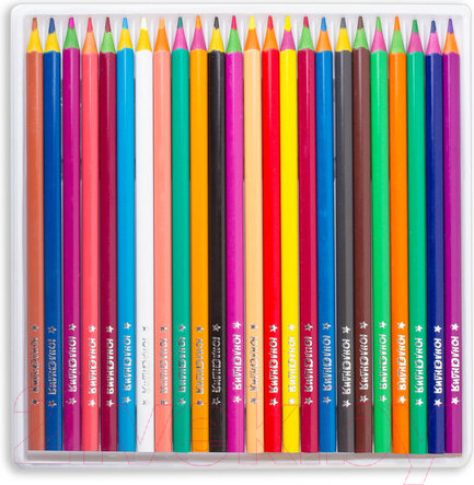 Изображение товара Набор цветных карандашей Юнландия Карнавал / 181686 (24цв)