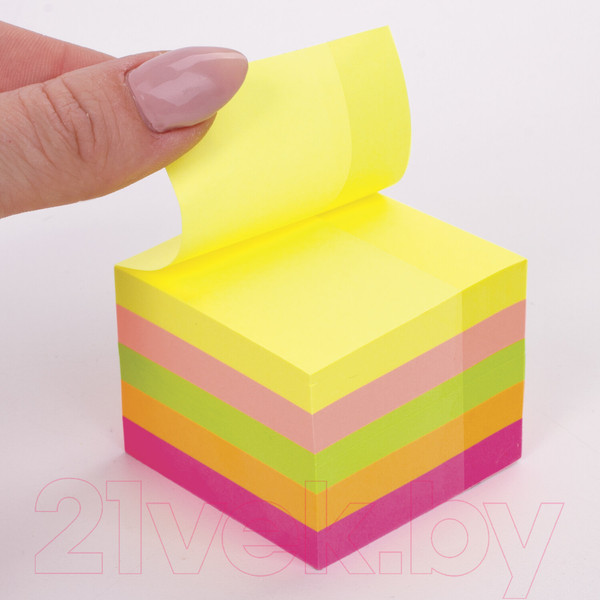 Изображение товара Блок для записей Юнландия Неоновый / 111346