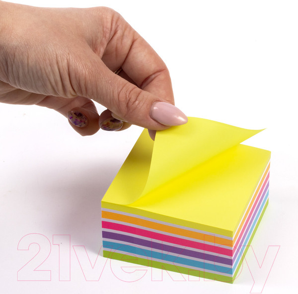 Изображение товара Блок для записей Юнландия Неоновый / 111351