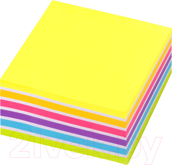 Изображение товара Блок для записей Юнландия Неоновый / 111351