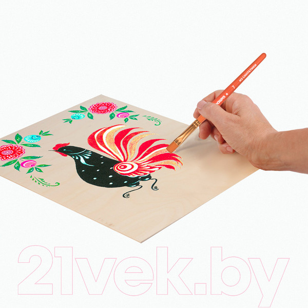 Изображение товара Набор кистей Юнландия Синтетика / 200889 (5шт)