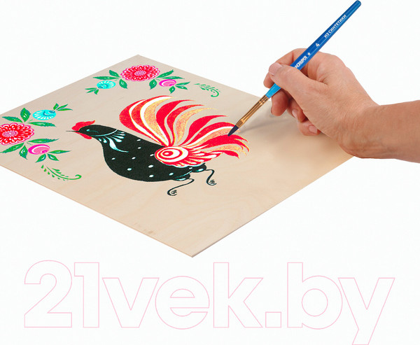 Изображение товара Набор кистей Юнландия Синтетика / 200890 (6шт)