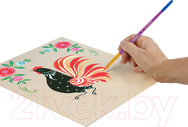 Изображение товара Набор кистей Юнландия Синтетика / 200895 (5шт)