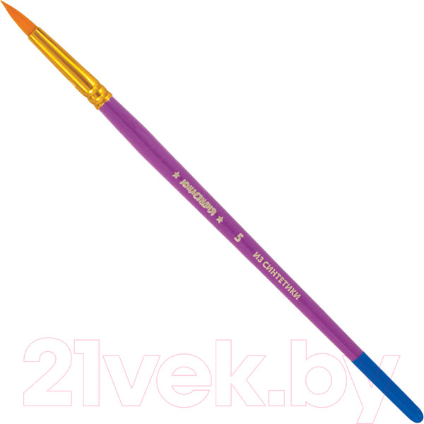 Изображение товара Набор кистей Юнландия Синтетика / 200895 (5шт)