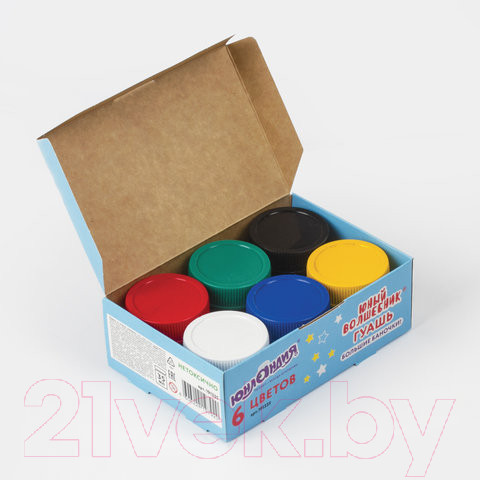 Изображение товара Гуашь Юнландия Юный волшебник / 191335 (6цв)