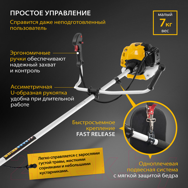 Изображение товара Триммер бензиновый Denzel DTL-33 (96261)