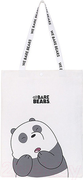 Изображение товара Сумка-шоппер Miniso We Bare Bears / 0330 (белый)