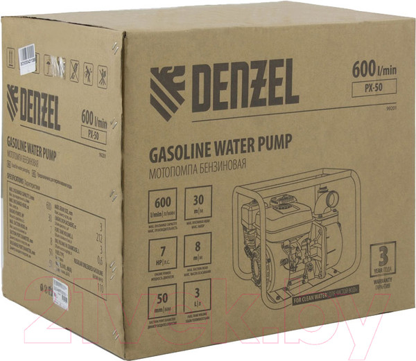 Изображение товара Мотопомпа Denzel Бензиновая PX-50 (99201)
