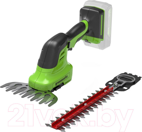 Изображение товара Кусторез аккумуляторный Greenworks G24SHT 24V / 1600607 (без АКБ и ЗУ)