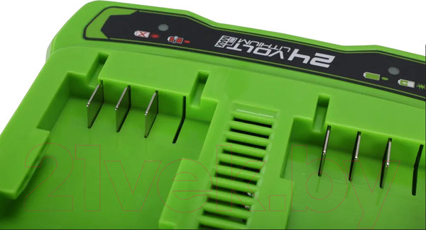 Изображение товара Зарядное устройство для электроинструмента Greenworks G24C 24V / 2931907 (для 2-х аккумуляторов)