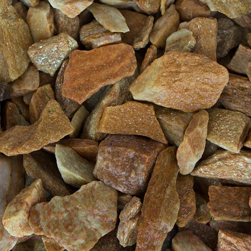 Изображение товара Щебень декоративный РуБелЭко Златолит 10-20мм (20кг, желтый)