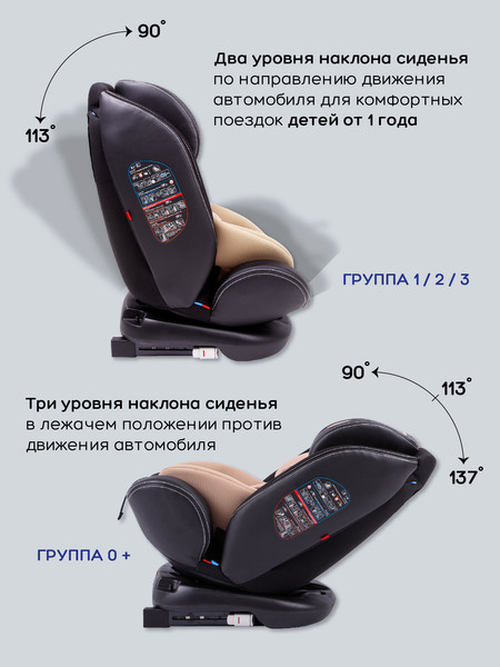 Изображение товара Автокресло Amarobaby Isofix ST-3 / AMARO-2003-Be (бежевый)