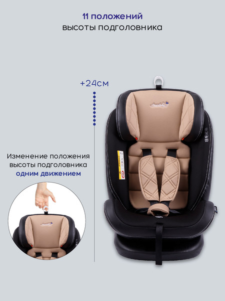 Изображение товара Автокресло Amarobaby Isofix ST-3 / AMARO-2003-Be (бежевый)