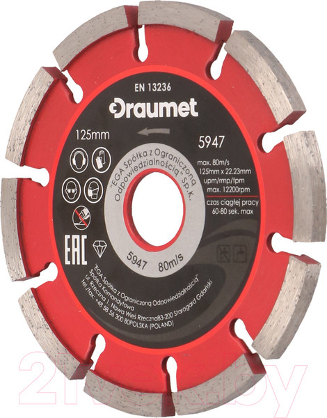 Изображение товара Отрезной диск алмазный Draumet 5947