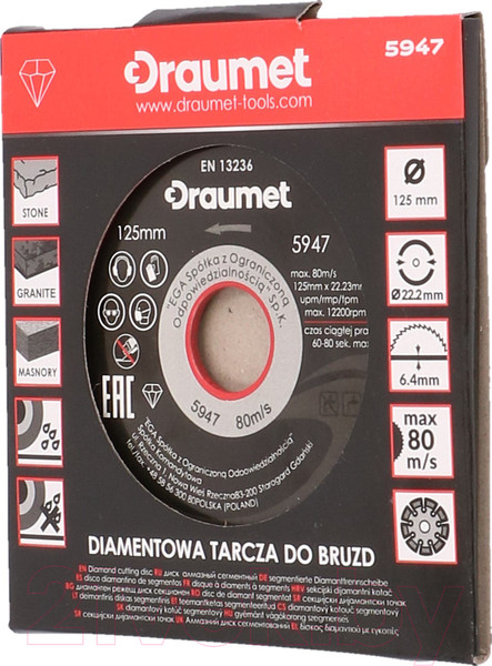 Изображение товара Отрезной диск алмазный Draumet 5947