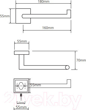 Изображение товара Держатель для туалетной бумаги Bemeta Beta 132212032