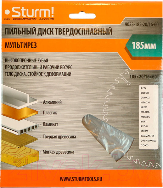Изображение товара Пильный диск Sturm! 9023-185-20/16-60