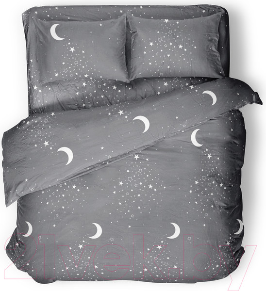 Изображение товара Комплект постельного белья Samsara Звездное небо на сером фоне 200-3
