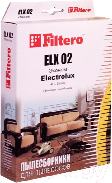 Изображение товара Комплект пылесборников для пылесоса Filtero Эконом ELX 02 (4шт)