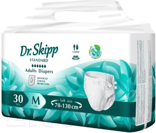 Изображение товара Подгузники для взрослых Dr.Skipp Standard M2 (30шт)