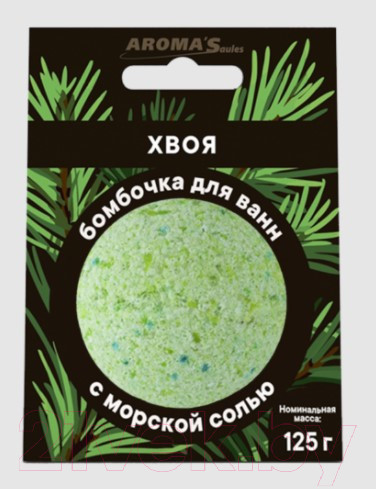 Изображение товара Бомбочка для ванны Aroma Saules Хвоя (125г)