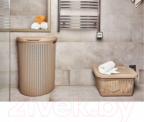 Изображение товара Корзина для белья Econova Eco Style / 431217616 (белый)