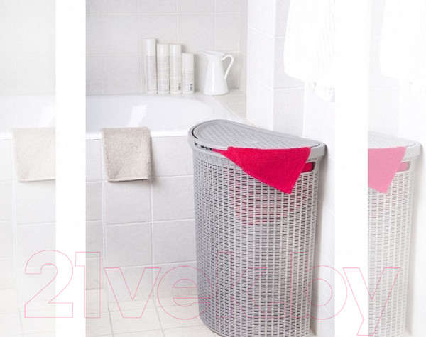 Изображение товара Корзина для белья Econova Eco Style / 431217616 (белый)