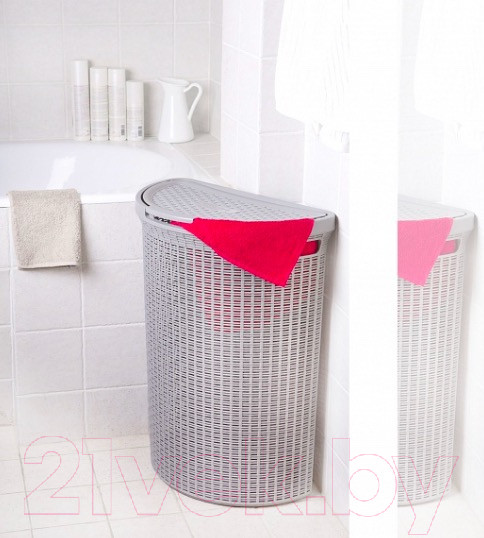 Изображение товара Корзина для белья Econova Eco Style / 431217630 (светло-серый)