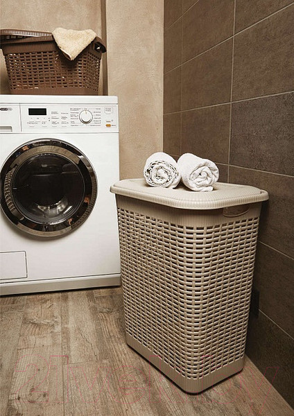 Изображение товара Корзина для белья Econova 431293407 (бежевый)