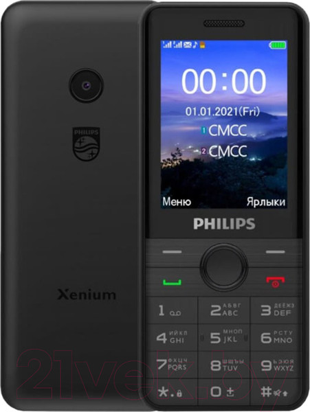 Изображение товара Мобильный телефон Philips Xenium E172 (черный)