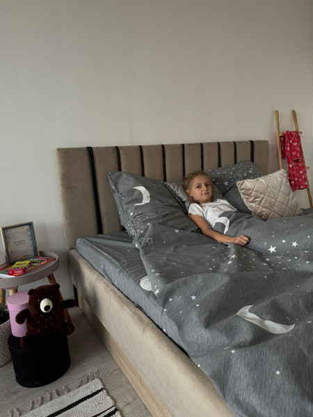 Изображение товара Простыня Samsara Звездное небо на сером фоне 180Пр-3