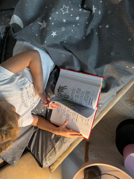 Изображение товара Простыня Samsara Звездное небо на сером фоне 180Пр-3