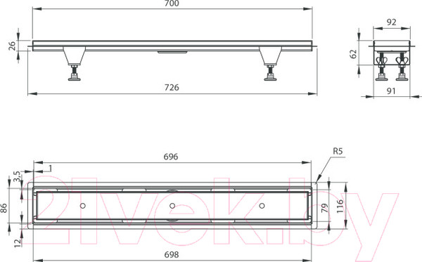 Изображение товара Трап для душа Deante KOS 007D