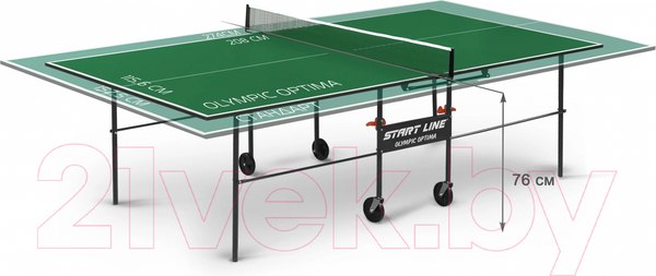 Изображение товара Теннисный стол Start Line Optima / 6023-3 (с сеткой, зеленый)