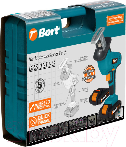 Изображение товара Сабельная пила Bort BRS-12LI-G (93410167)