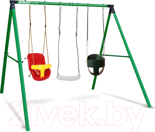 Изображение товара Качели Start Line Play Systems 3 / slpmk3-bdh (белый/зеленый/фиолетовый)