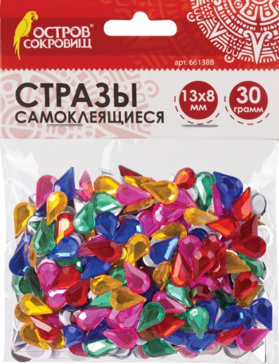 Изображение товара Набор страз декоративных Остров Сокровищ Капля / 661388