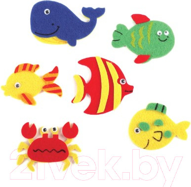 Изображение товара Набор наклеек Остров Сокровищ Рыбки / 661475 (12шт)