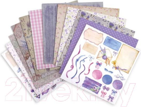 Изображение товара Набор бумаги для скрапбукинга Остров Сокровищ Прованс / 662765 (12л)