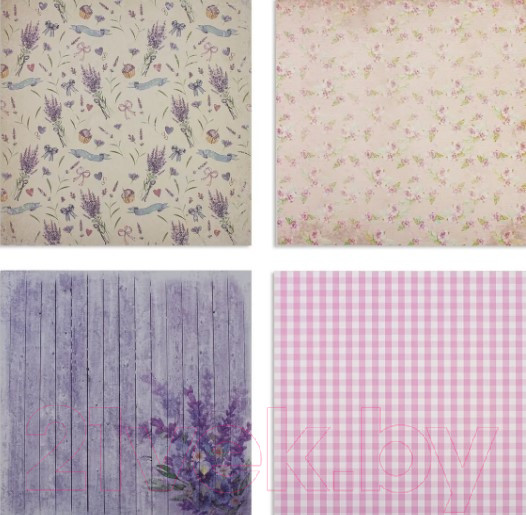 Изображение товара Набор бумаги для скрапбукинга Остров Сокровищ Прованс / 662765 (12л)