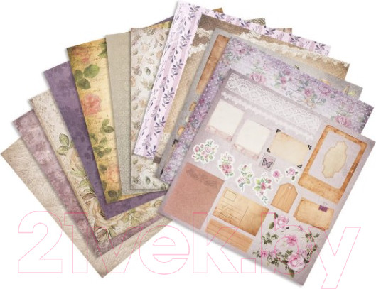 Изображение товара Набор бумаги для скрапбукинга Остров Сокровищ Винтаж / 662766 (12л)