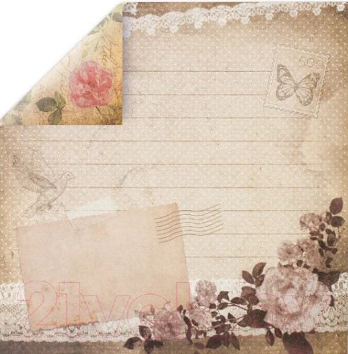 Изображение товара Набор бумаги для скрапбукинга Остров Сокровищ Винтаж / 662766 (12л)