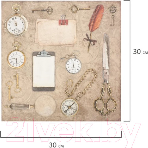Изображение товара Набор бумаги для скрапбукинга Остров Сокровищ Ретро / 662767 (12л)